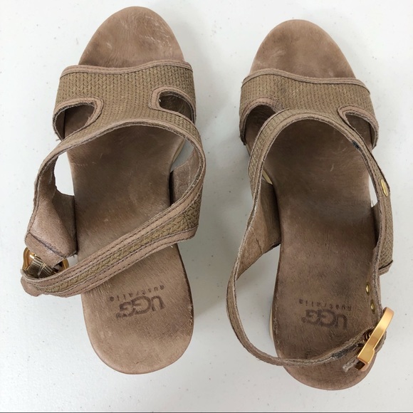 UGG Australia Sandals Brown Size 7 - Picture 7 of 8